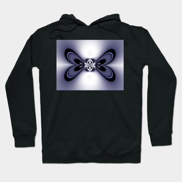 Twin Butterfly Design Hoodie by pinkal